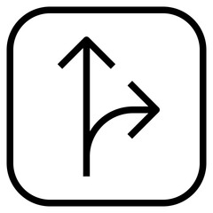 right outline icon