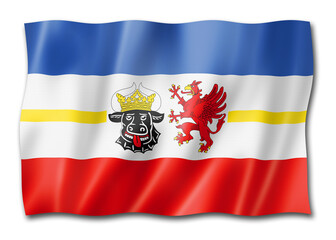 Mecklenburg Vorpommern state flag, Germany © daboost