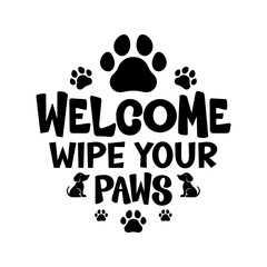 Welcome wipe your paws