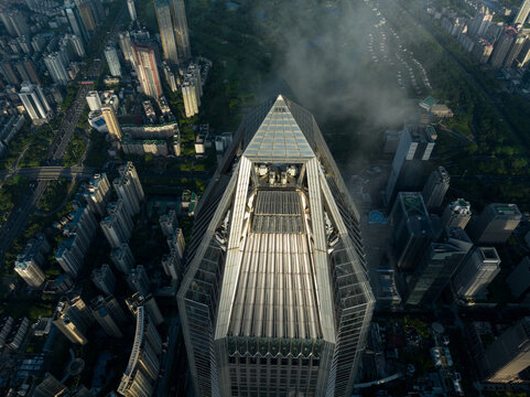 Aerial View Of Ping An Finance Center In Shenzhen City,China