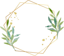 Watercolor Floral Frame © TWINS DESIGN STUDIO