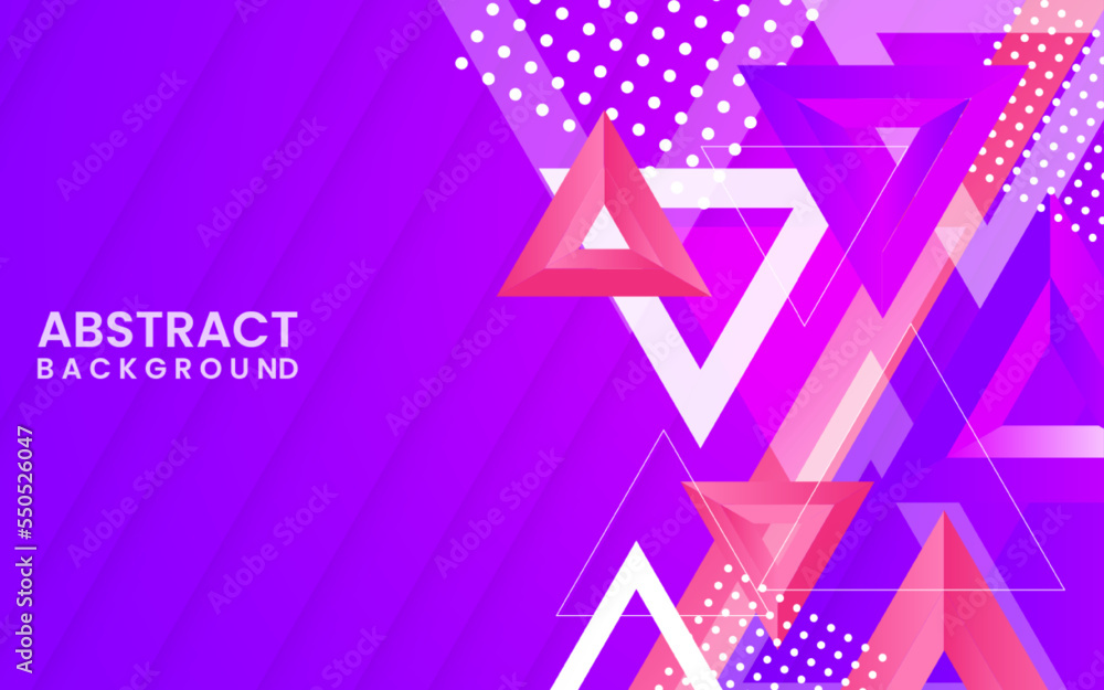 Poster abstract triangle gradient colorful shape background