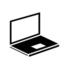 laptop icon vector design template in white background
