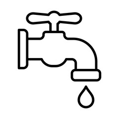 water tap icon vector design template in white background