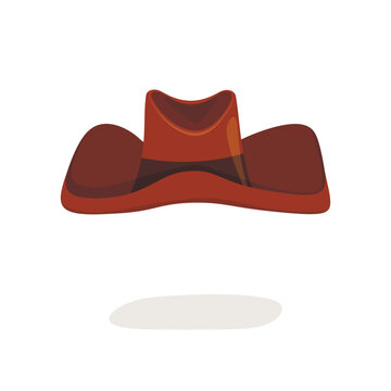 recommend clip art: Cowboy hat isolated element. Vector drawing illustration for icon, game, packaging, banner. Wild west, western, cowboy concept