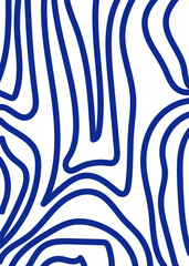 Fototapeta premium Graphic Blue Lines Background 