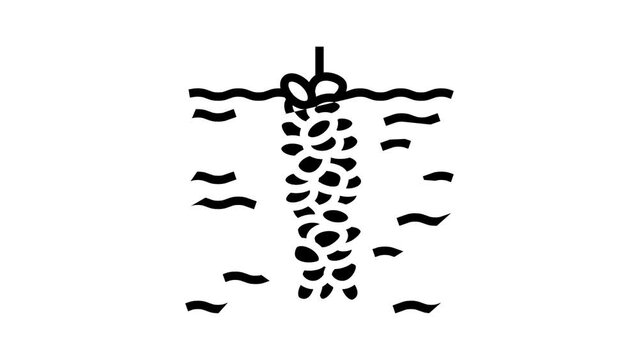 production mussel line icon animation