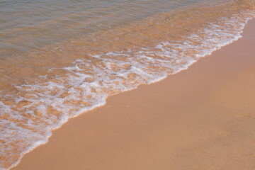 bstract sand of beach and soft wave background