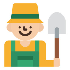 farmer occupation job profession icon