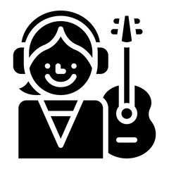 musician occupation job profession icon