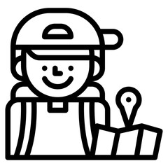 traveler occupation job profession icon