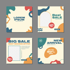 Modern social media post template