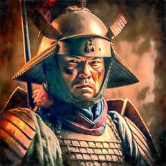 Obraz premium Samurai in armour