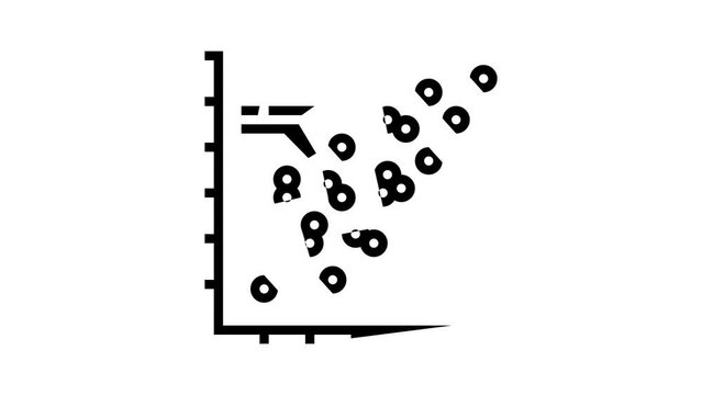 scatter plots line icon animation