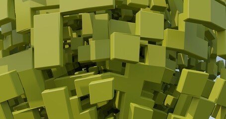 Abstract background of 3d cubes made in Blender