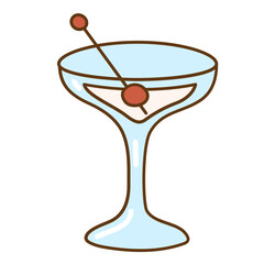 cocktail hand drawn