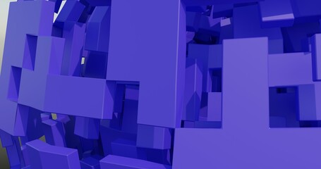 Abstract background of 3d cubes made in Blender