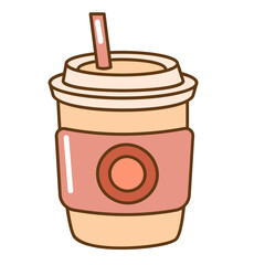 hot coffee hand drawn