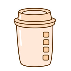 hot coffee hand drawn