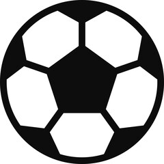 Soccer ball isolated - Classic football design with black pentagons and white hexagons 