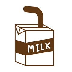 milk box hand drawn