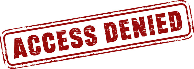 Access denied grunge rubber stamp