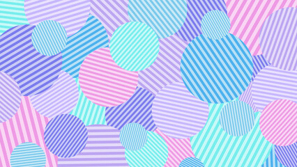 ストライプ水玉デザイン背景