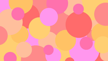 水玉の重なりデザイン背景