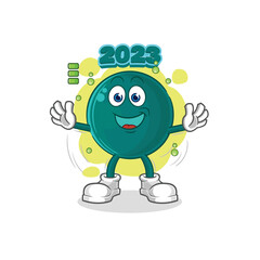2023 full battery character. cartoon mascot vector