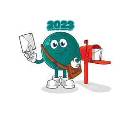 2023 postman vector. cartoon character