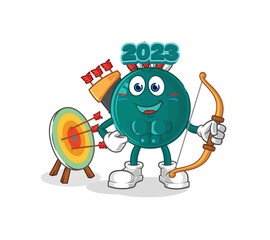 2023 native american tribe. cartoon mascot vector