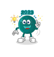 2023 got an idea cartoon. mascot vector