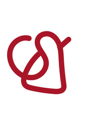 Entangled Lines Graphic. Vector