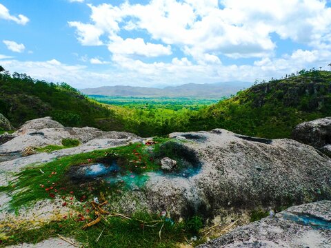 Mayan ceremony site at Piedra de los Compadres, Esquipulas, Guatemala