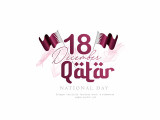 National Day of Qatar. a national holiday celebrating the union and gaining independence Qatar December 18 capital of Doha