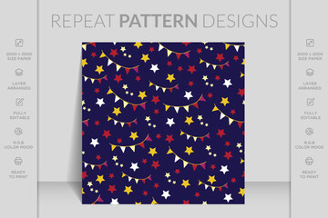 Flat illustration joker dress pattern