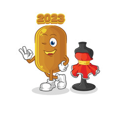 2023 new year fashion designer vector. cartoon character