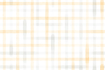watercolor yellow and blue brush stroke striped gingham pliad seamless pattern