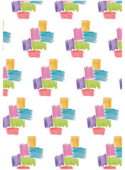 Children's ornament, color pattern, pastel pattern, wallpaper in the children's room, for printing on fabric, background, (multicolor)