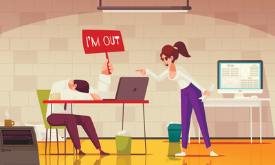 Stress Office Composition