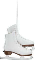 Ice Skate shoes hanging in anticipation