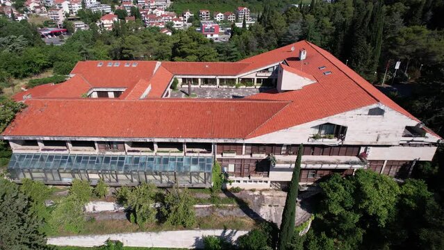 Tito's Villa Galeb, Igalo, Montenegro. Aerial View of Ex Yugoslavian President Summer Residence