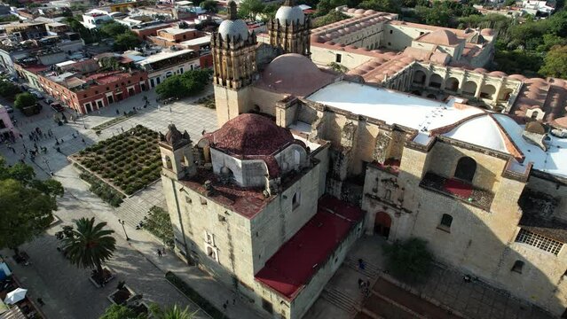 aerial shot of the vaults of Santo Domingo Convent in Oaxaca city