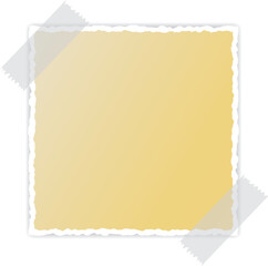 Obraz premium yellow colored vector torn paper banner with ripped edges with space for your text