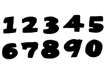 数字　文字　素材