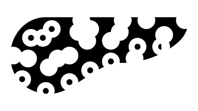 pancreas human glyph icon animation