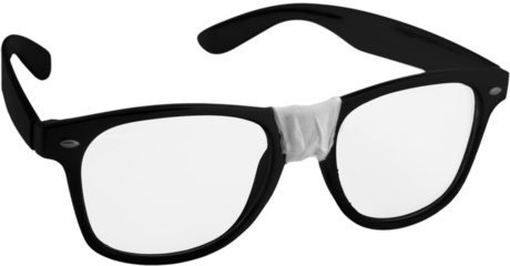 Eyeglasses With Broken bridge - Isolated