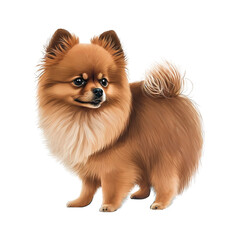 Obraz premium brown German Spitz dog