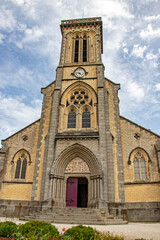 Fototapeta na wymiar Bricquebec. Eglise Notre-Dame de l'annonciation. Manche. Normandie 