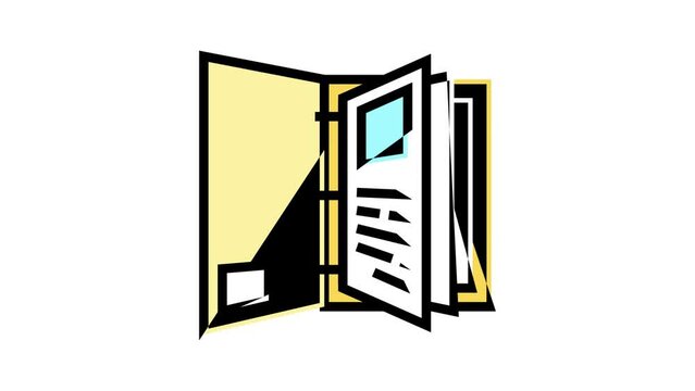 portfolio folder color icon animation